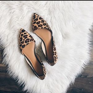 J.Crew Calf Hair Leopard Flats